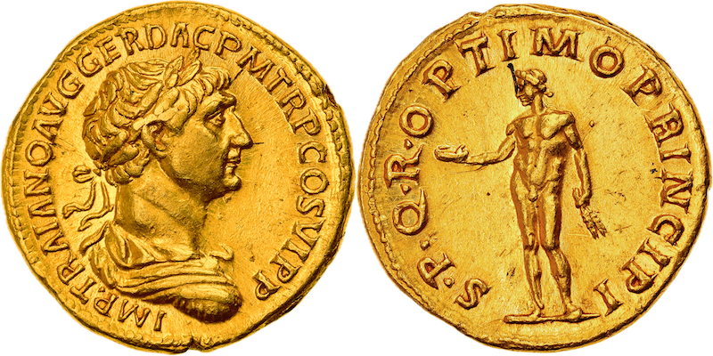 Traján aureus